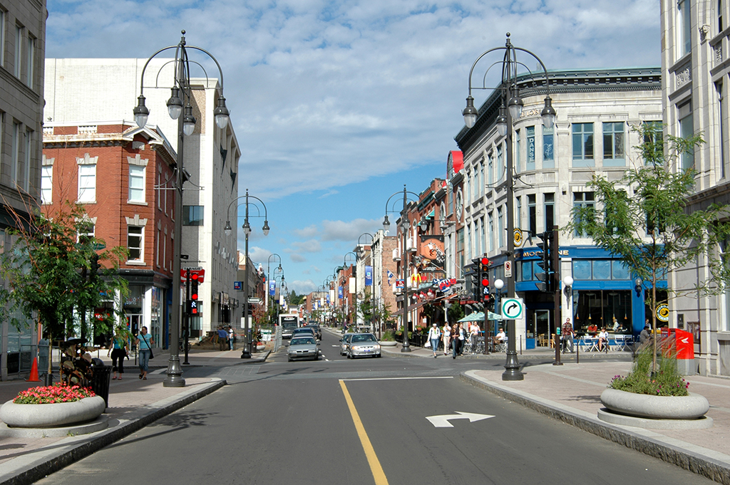 La rue Des Forges, Trois-Rivière, Québec
